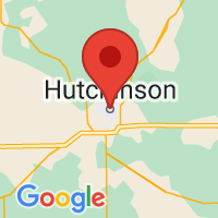 Map of Hutchinson, KS US